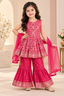 Anarkali Kurta with Sharara & Dupatta
