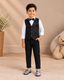Waistcoat with satin-style lapels