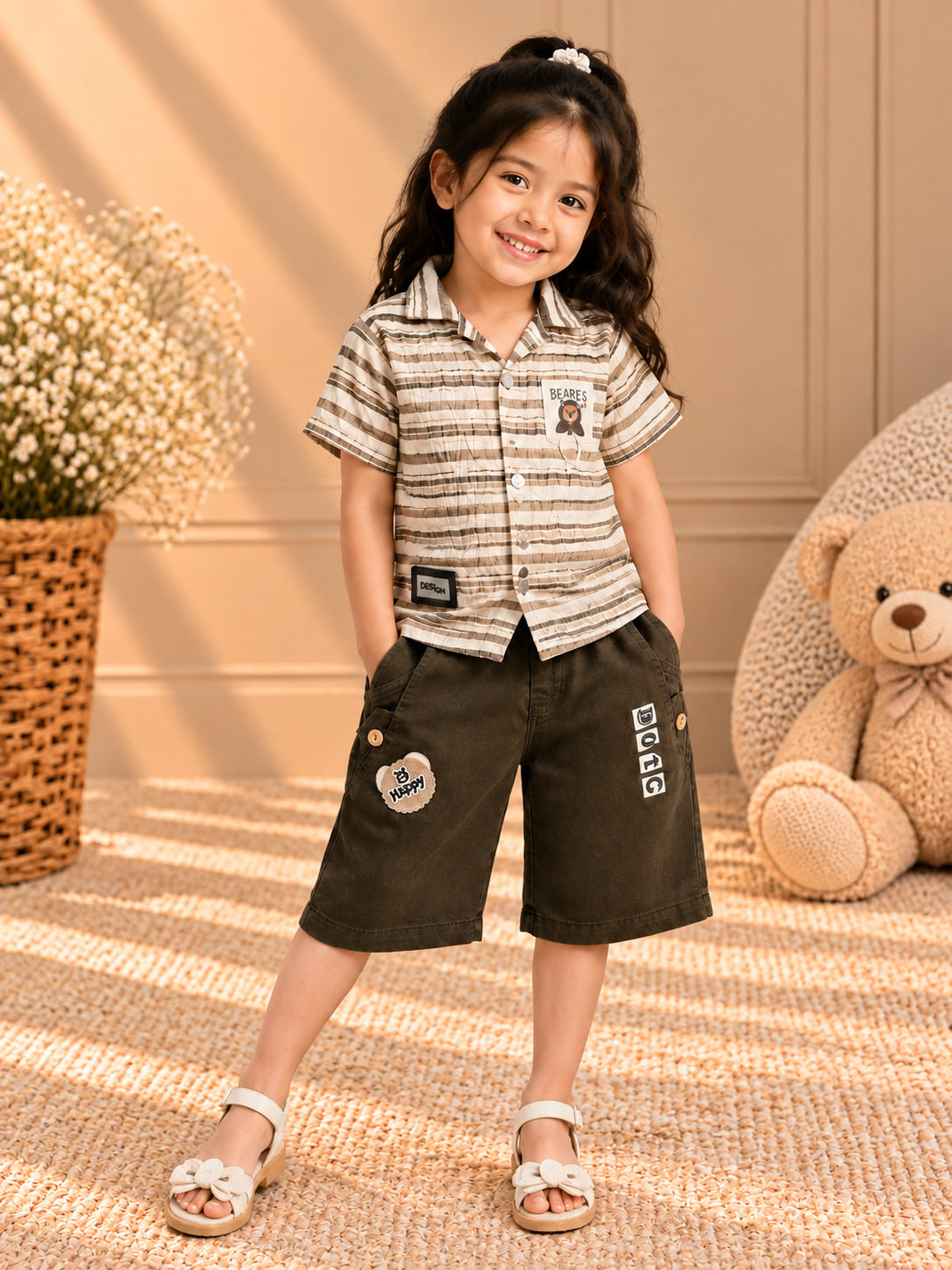 Girls Top Capri Set