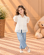 Embroidered Shirt & Inner Top Set