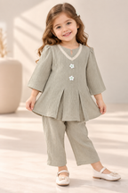 Peplum Top & Pants Set