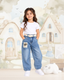 Wide-Leg Denim Jeans