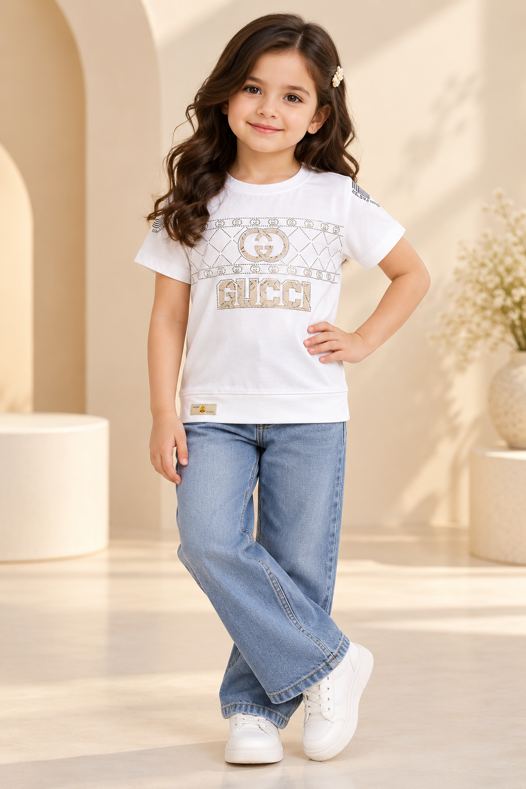 Kids Geometric Print T-Shirt