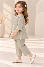 Peplum Top & Pants Set
