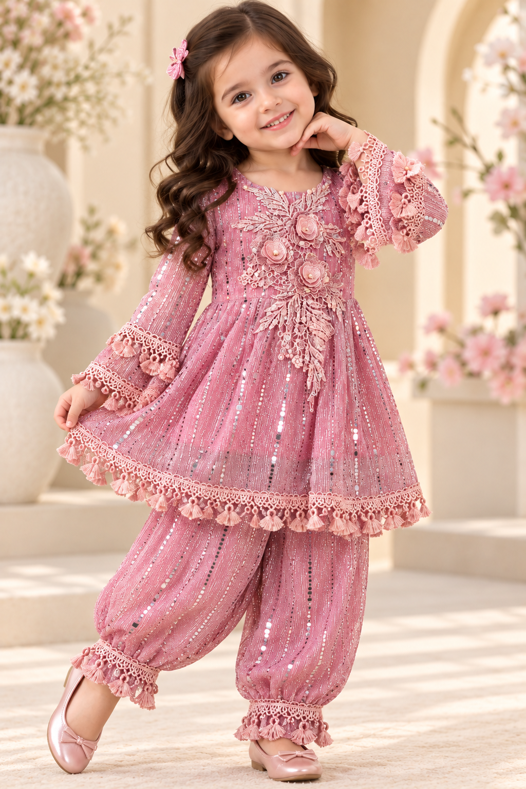 Kurti Afghani Set