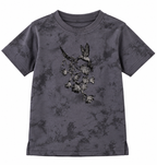 Charcoal Grey Printed T-Shirt