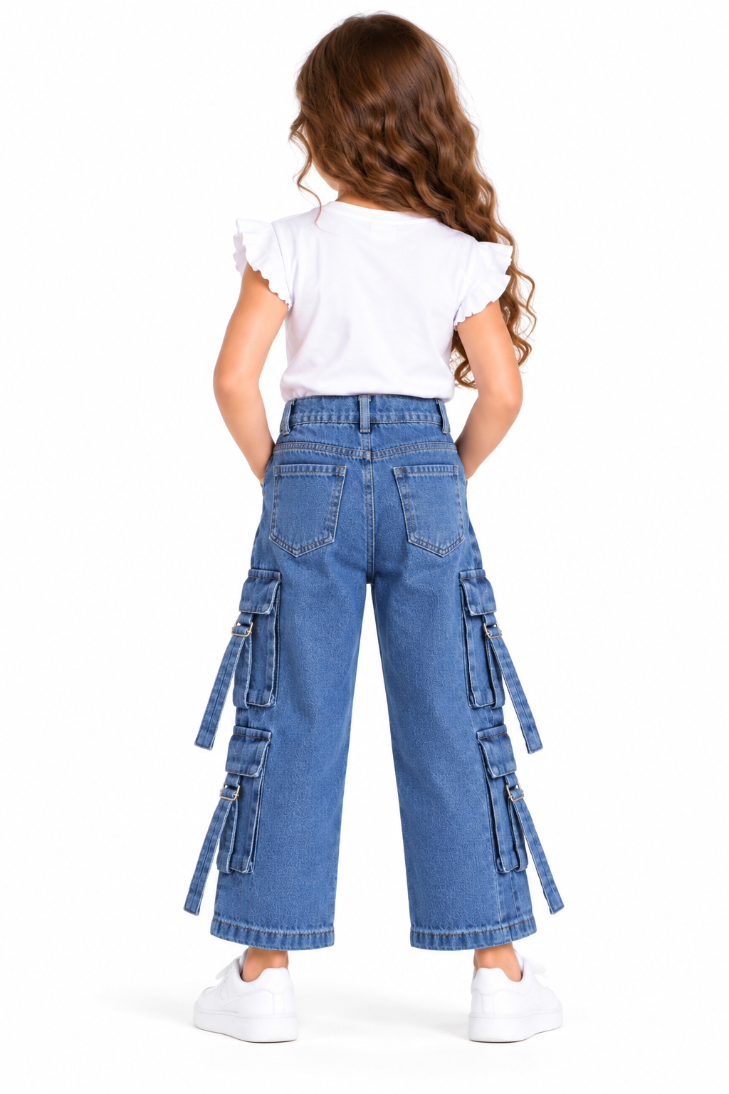 Denim Cargo Pants