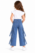Denim Cargo Pants