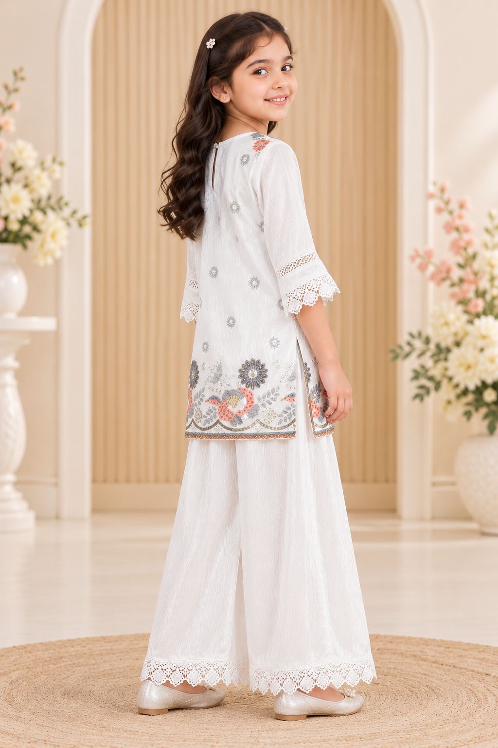 Embroidered Sharara Set