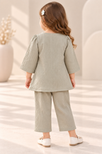 Peplum Top & Pants Set