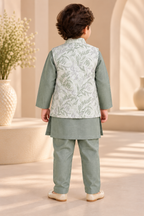 Sherwani with Printed Jacket