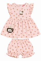 Printed Frock & Bloomer Set