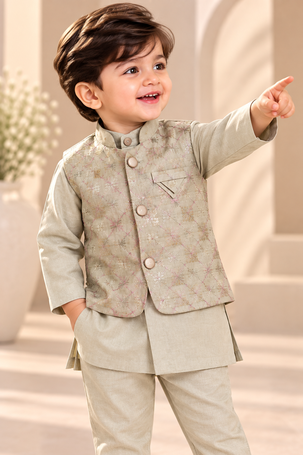 Kurta & Jacket Set