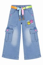 Light Blue Denim Cargo