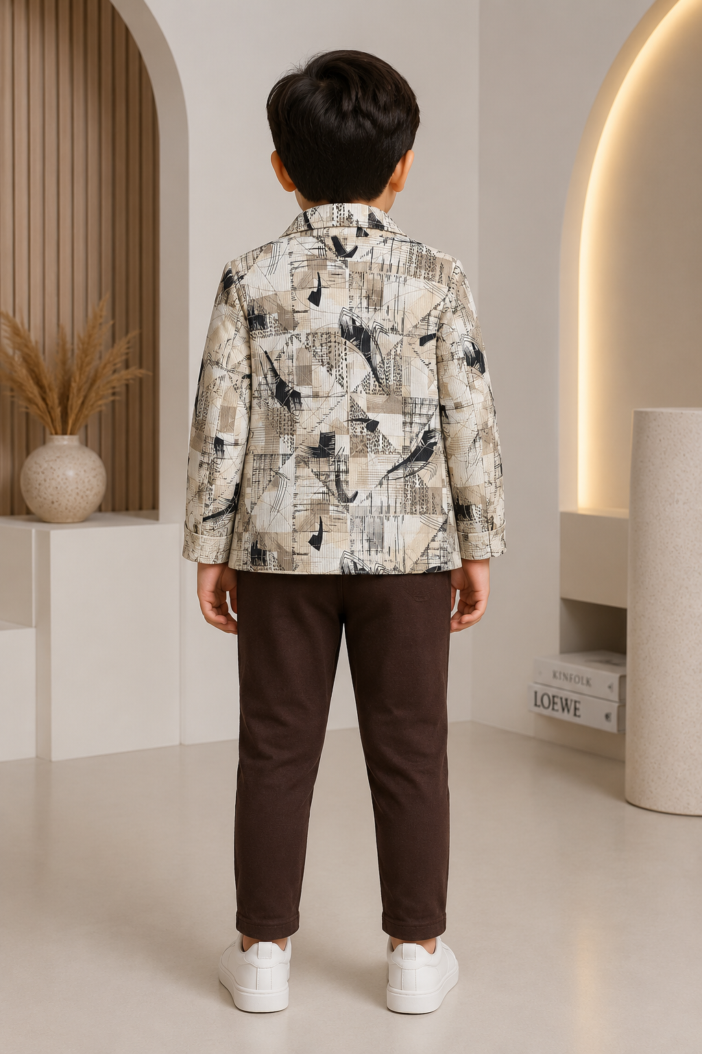 Printed Blazer & Trouser Set