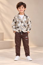 Blazer Set with T-Shirt & Pant
