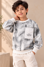 Sweatshirt Grey Printed