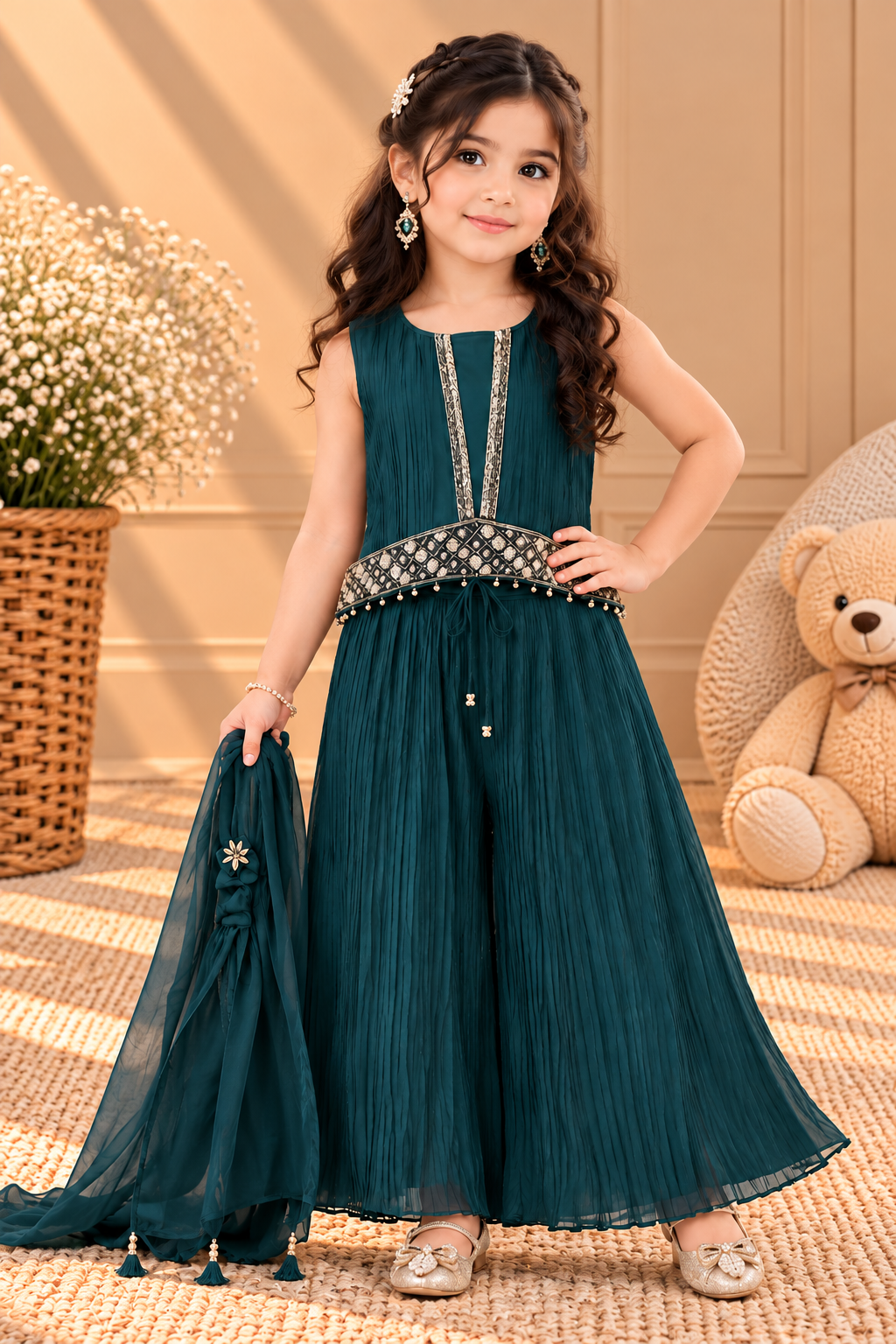 Embellished Palazzo Set