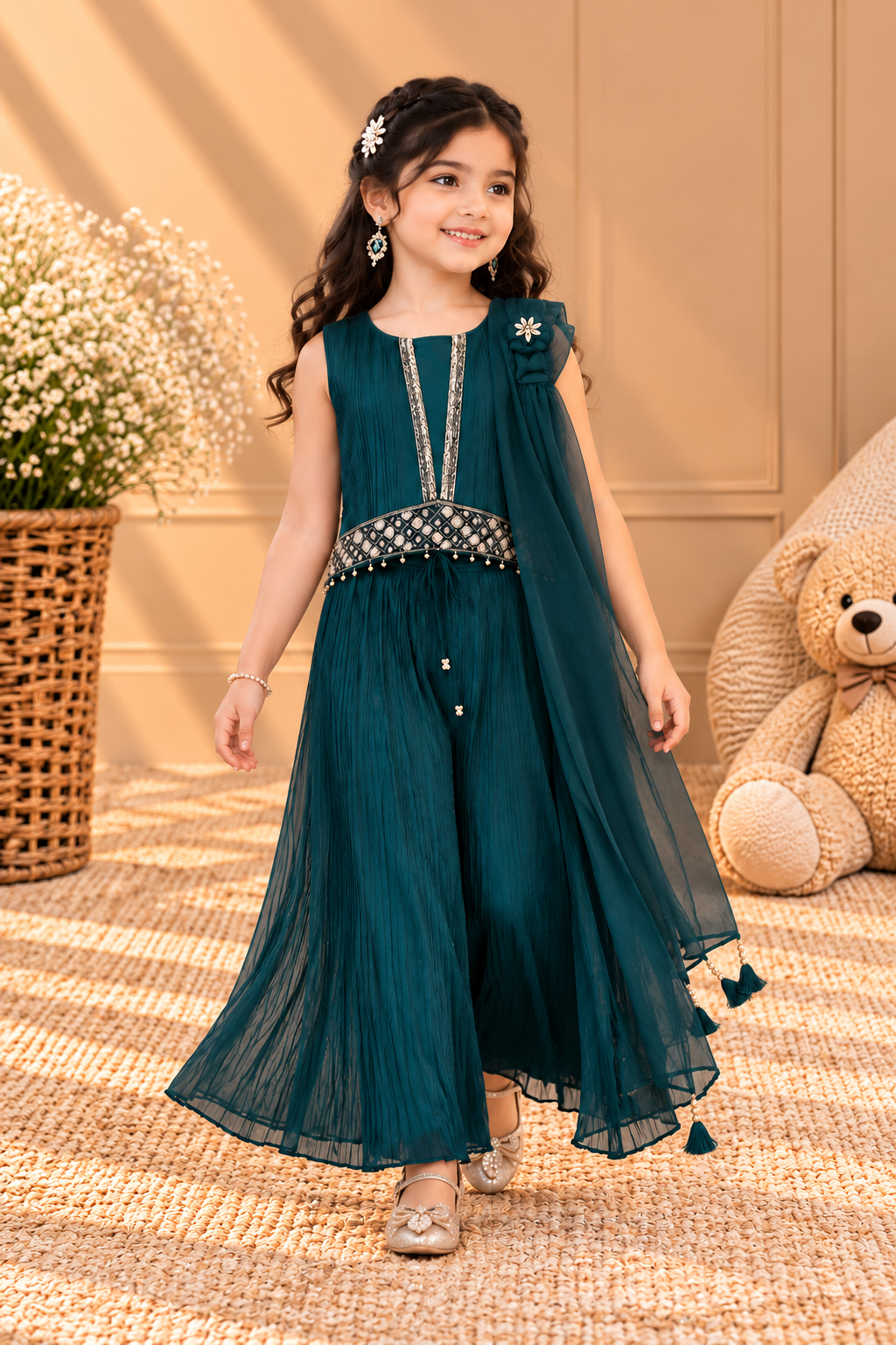 Embellished Palazzo Set