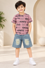 Denim Shorts Set