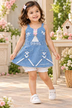 Denim Dress & Bloomer Set