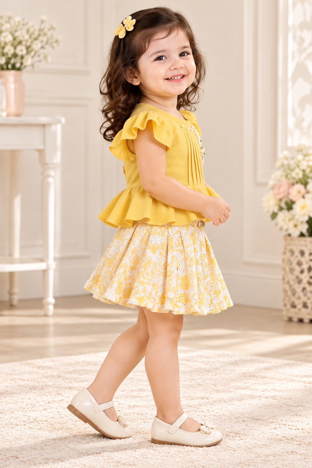 Top with Skirt Set