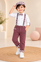 Waistcoat Set with Shirt, Trousers & Cap