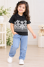 Girls Printed Polo T-Shirt