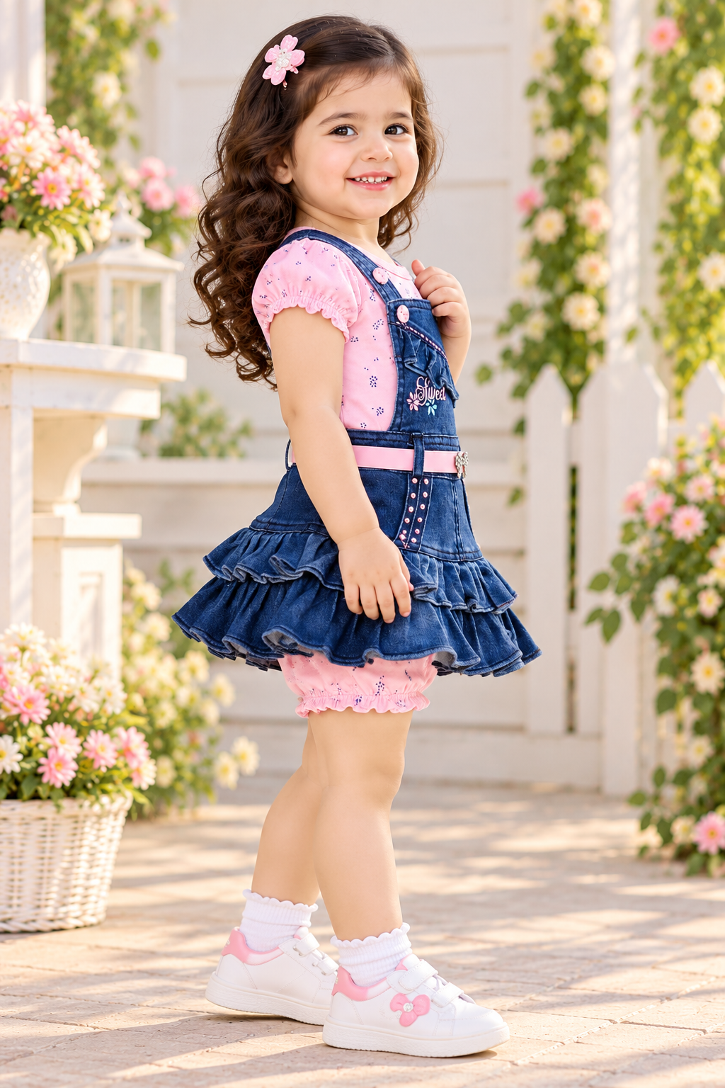 Denim Frock Set