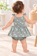 Baby Girl Floral Print Frock Set