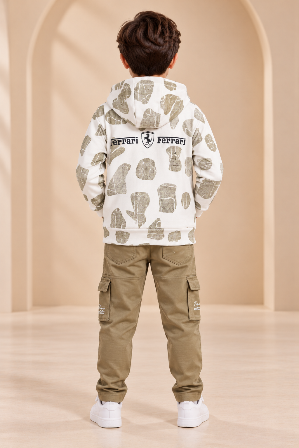 Hoodie with Cargo Trouser Set