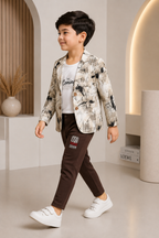 Printed Blazer & Trouser Set