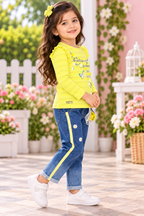Girls T-Shirt and Jeans Set