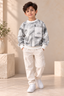 Sweatshirt Grey Printed