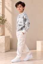 Sweatshirt Grey Printed