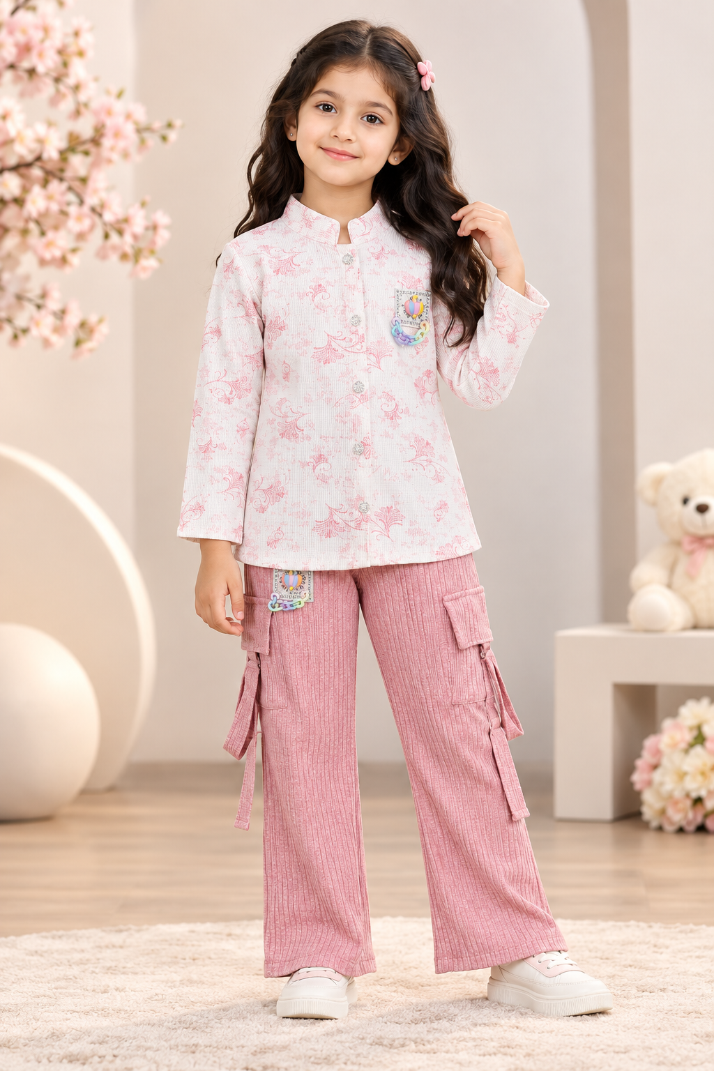 Top & Cargo Pants Co-Ord Set