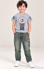 T-Shirt & Denim Jogger Set