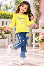 Girls T-Shirt and Jeans Set