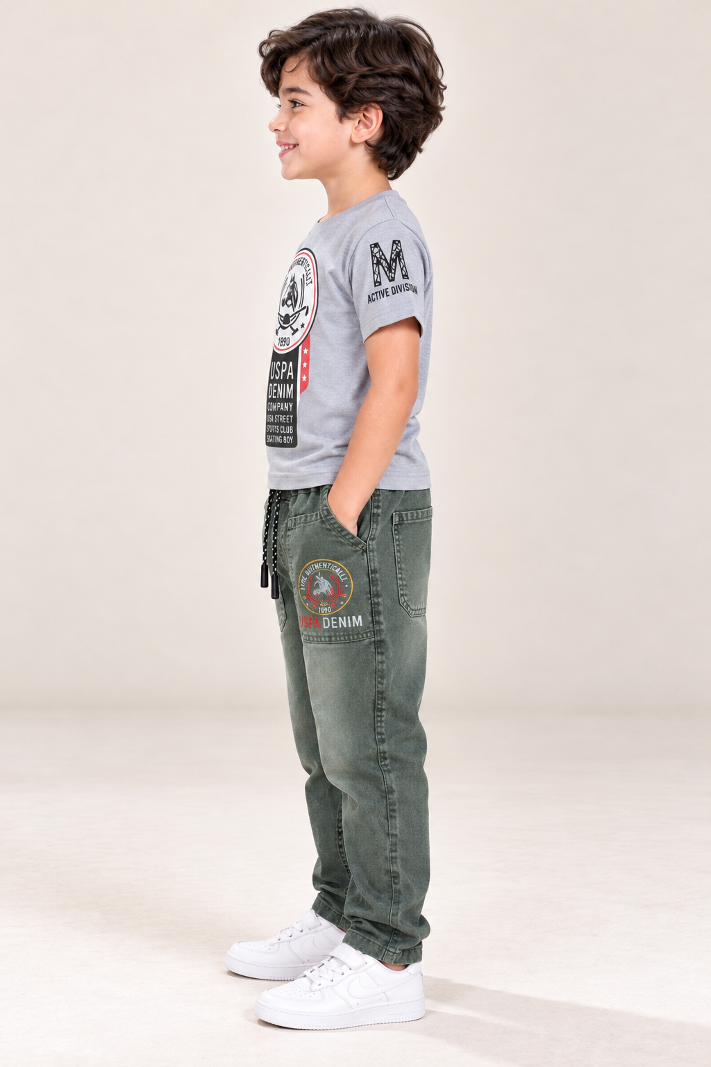 T-Shirt & Denim Jogger Set