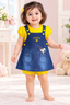 Denim Suspender Skirt Set