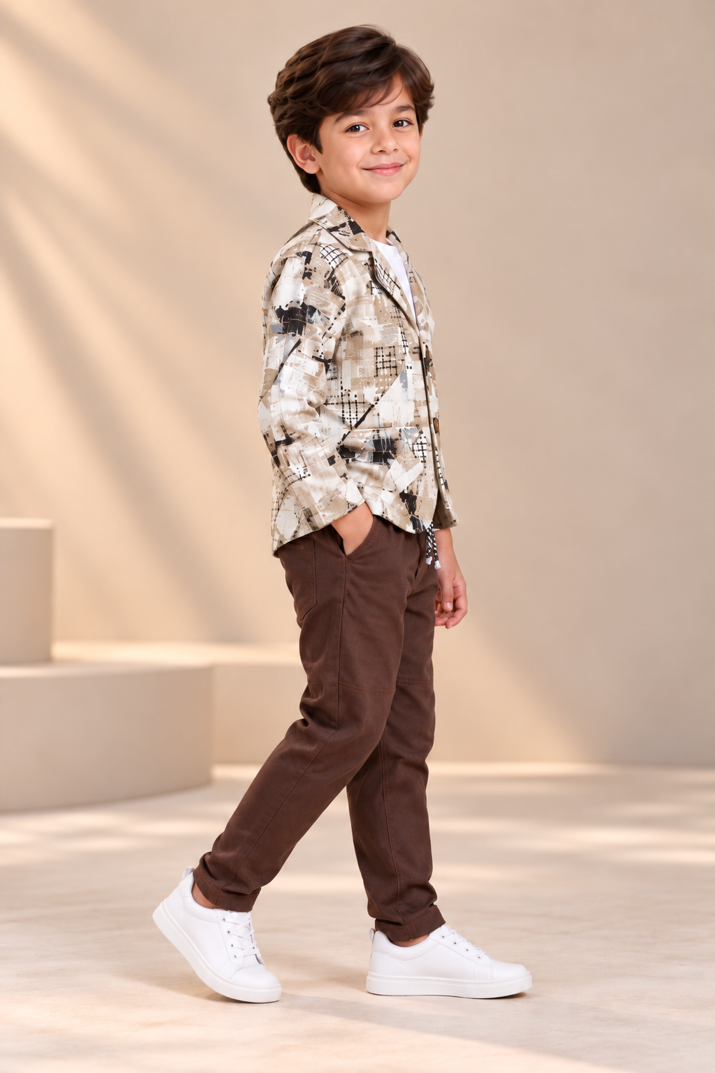 Blazer Set with T-Shirt & Pant