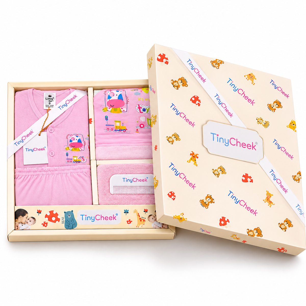 Baby Animal Print Gift Set