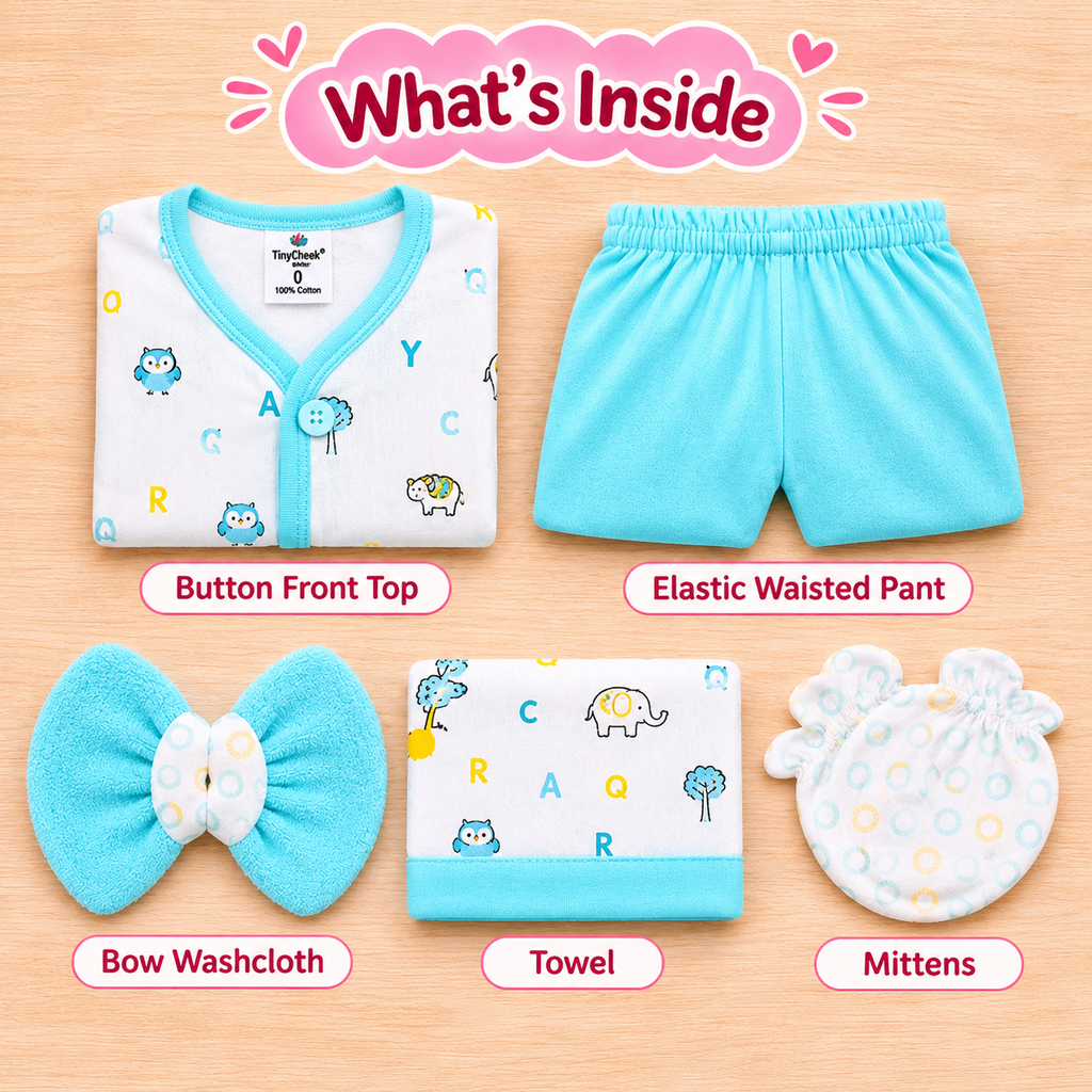 Baby Animal Print Gift Set