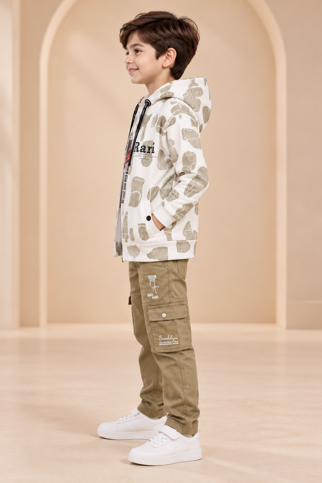 Hoodie with Cargo Trouser Set