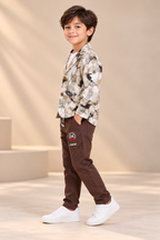 Blazer Set with T-Shirt & Pant