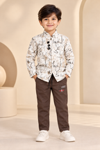 Shirt with T-Shirt & Trousers
