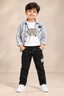 Checkered Shirt & Cargo Pant Set